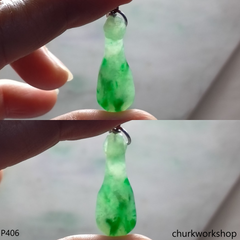 Green jade Ruyi (如意) pendant