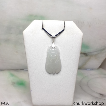 White jade cicada pendant