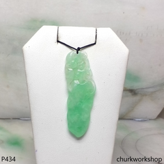 Light green jade carved pendant