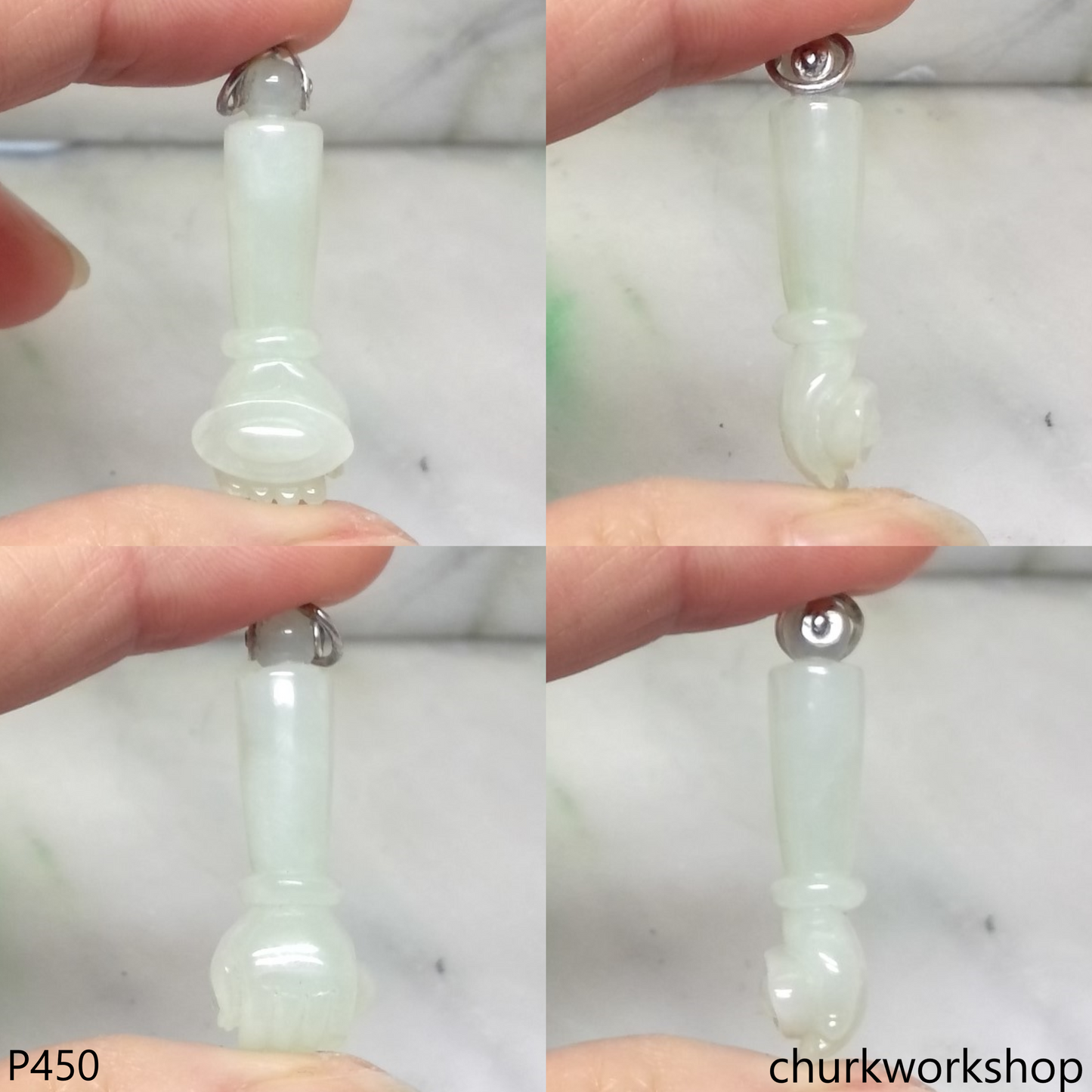 Jade hand pendant