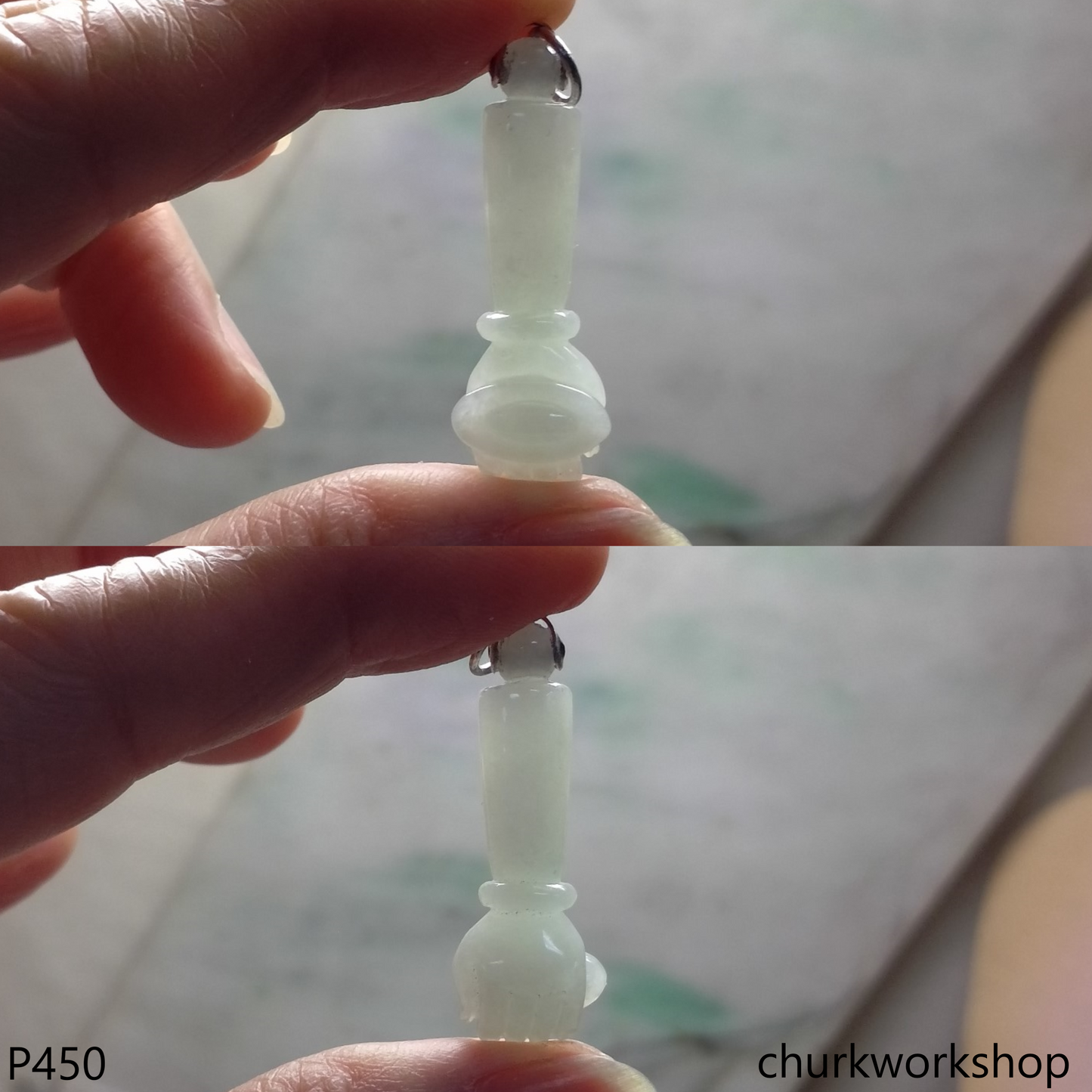 Jade hand pendant