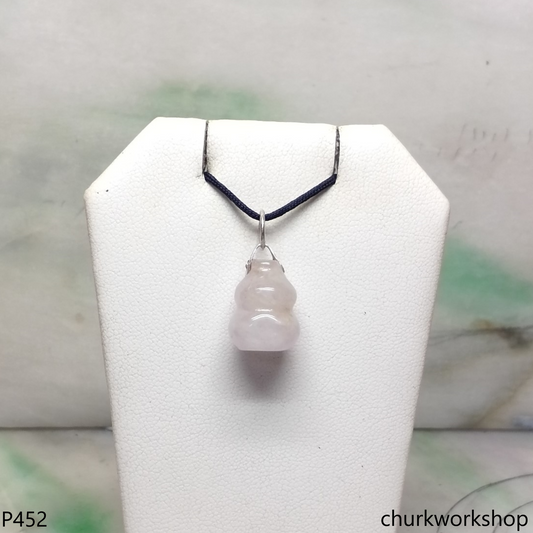 Lavender jade gourd pendant