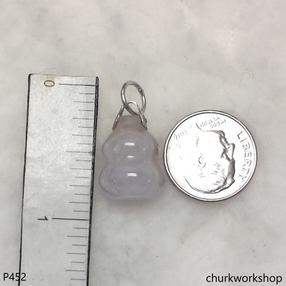 Lavender jade gourd pendant