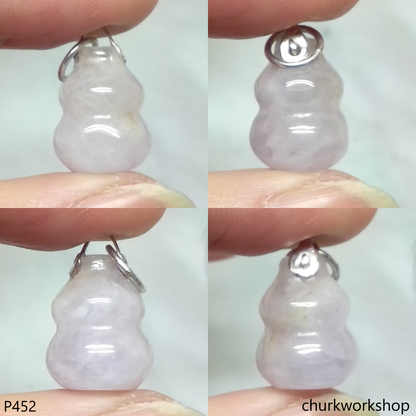 Lavender jade gourd pendant