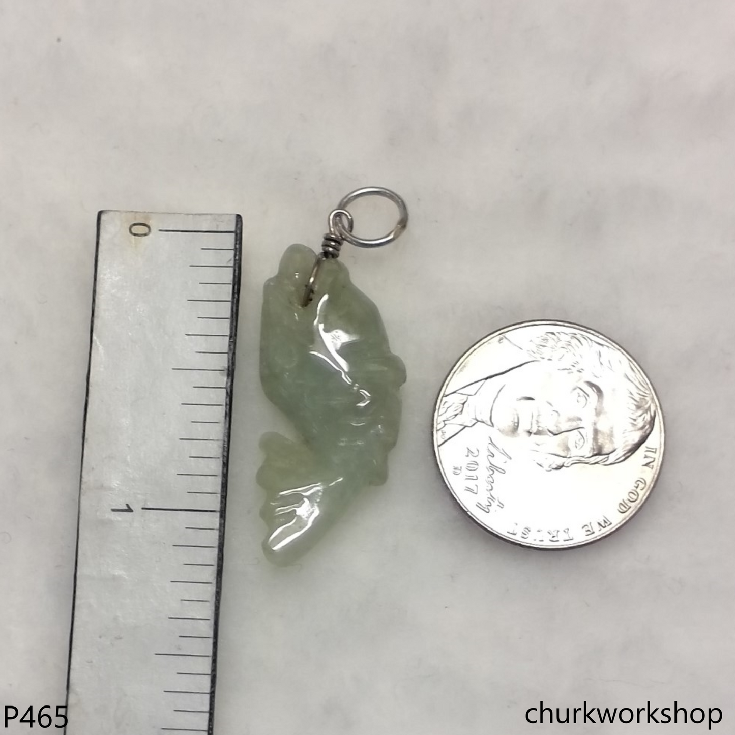 Jade fish pendant