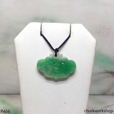 Green jade Ruyi pendant