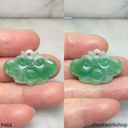 Green jade Ruyi pendant