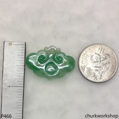 Green jade Ruyi pendant