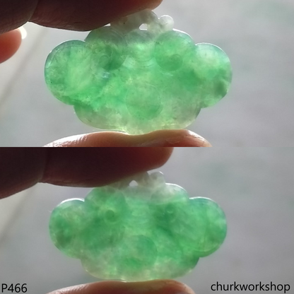 Green jade Ruyi pendant