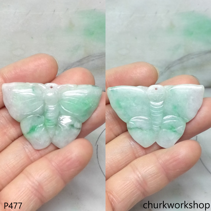 Jade butterfly pendant