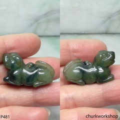 Jade dog pendant