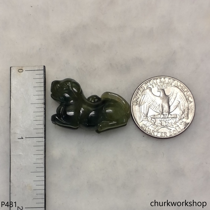 Jade dog pendant