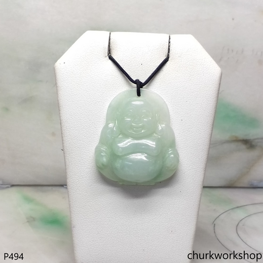 Jade happy Buddha pendant