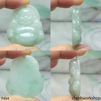 Jade happy Buddha pendant