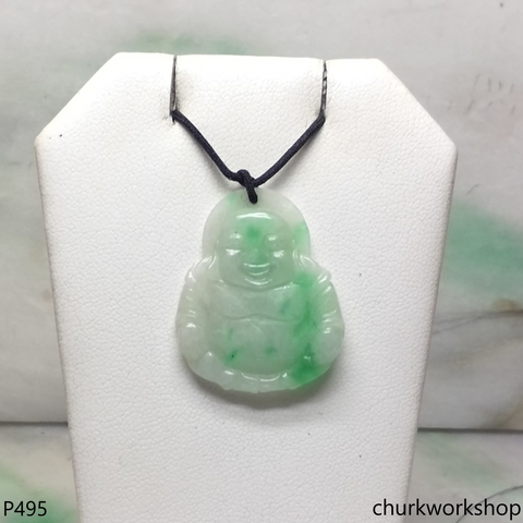 Jade happy Buddha pendant