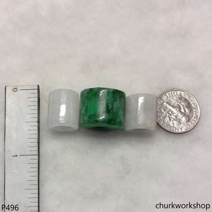 Jade tubes necklace