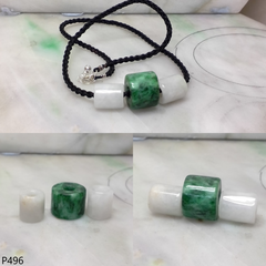 Jade tubes necklace