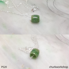 Small jade tubes necklace