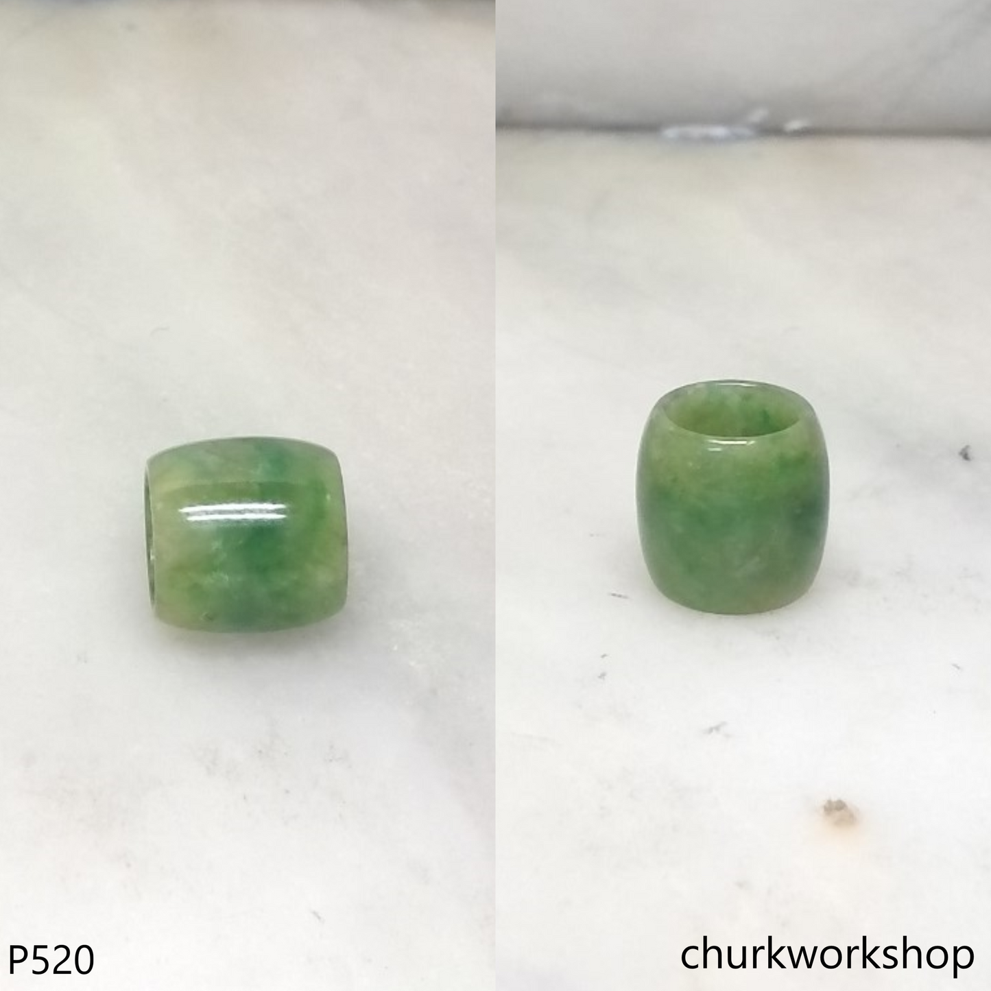 Small jade tubes necklace