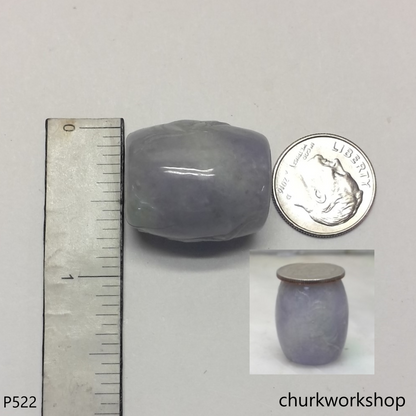 Lavender jade tubes necklace