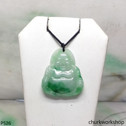Jade happy Buddha pendant