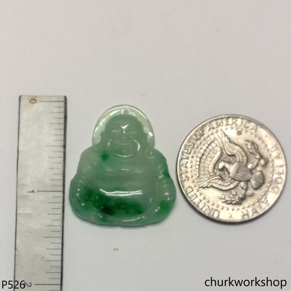 Jade happy Buddha pendant