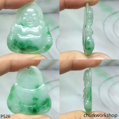 Jade happy Buddha pendant
