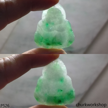 Jade happy Buddha pendant
