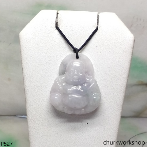 Pale lavender jade happy Buddha