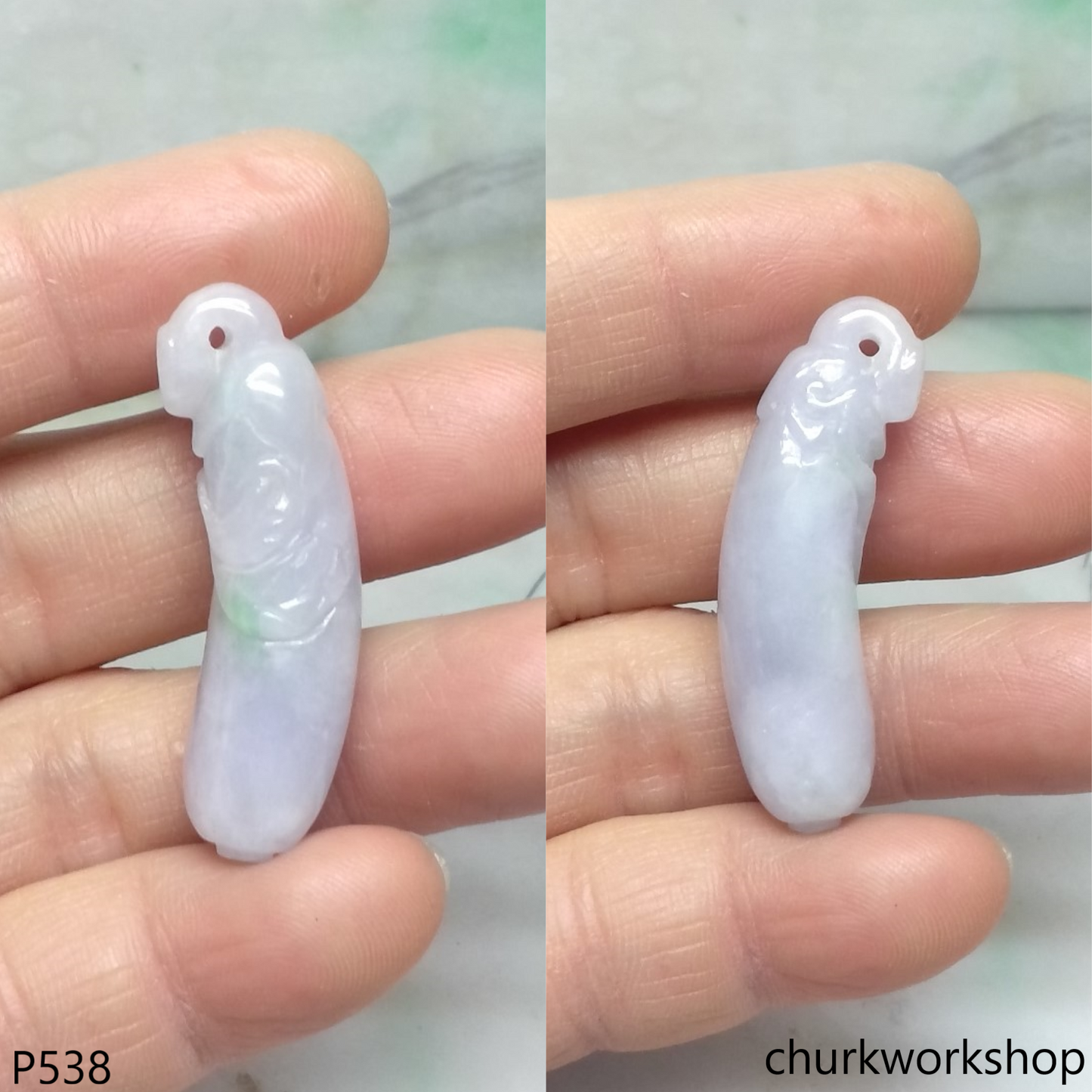 Lavender jade pendant