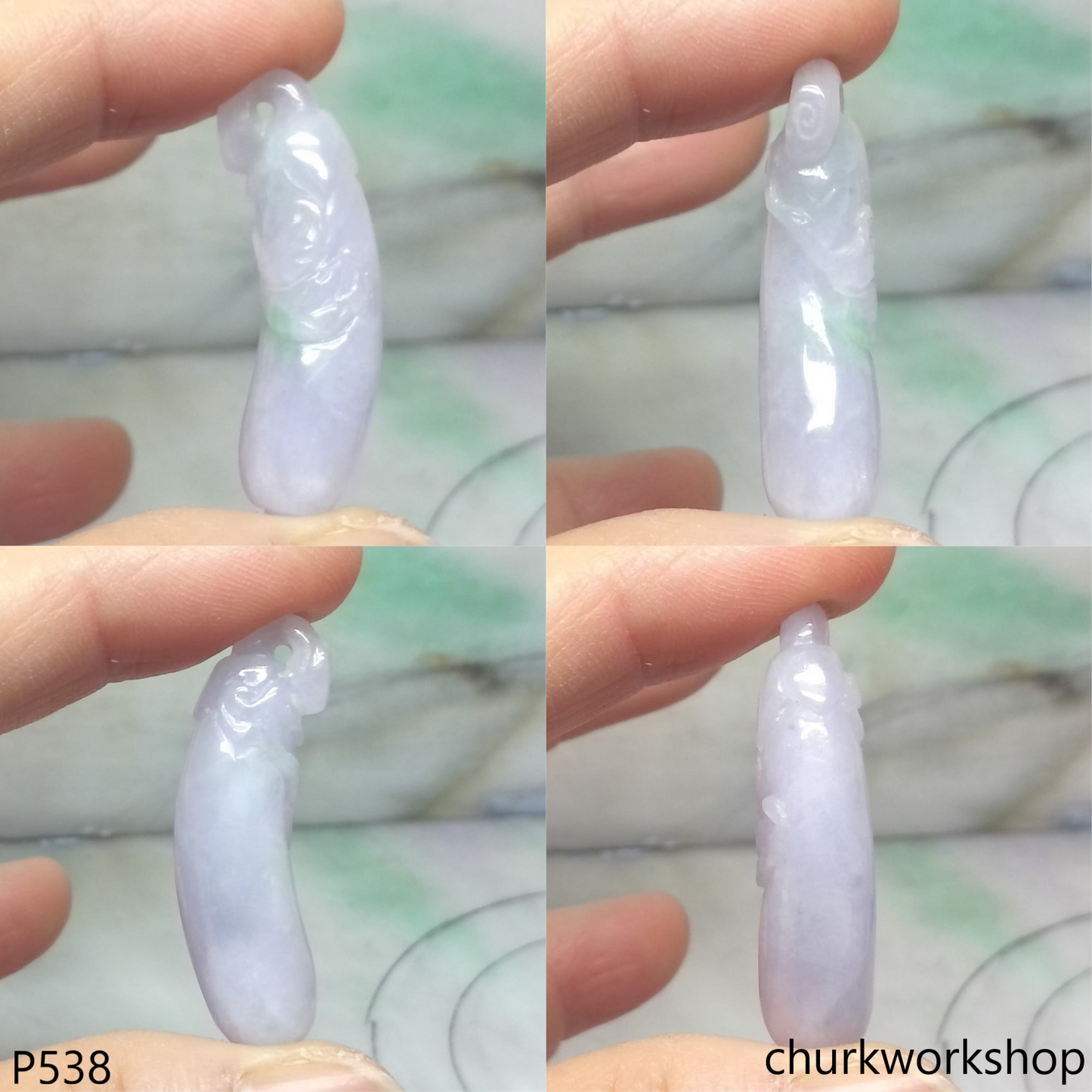 Lavender jade pendant