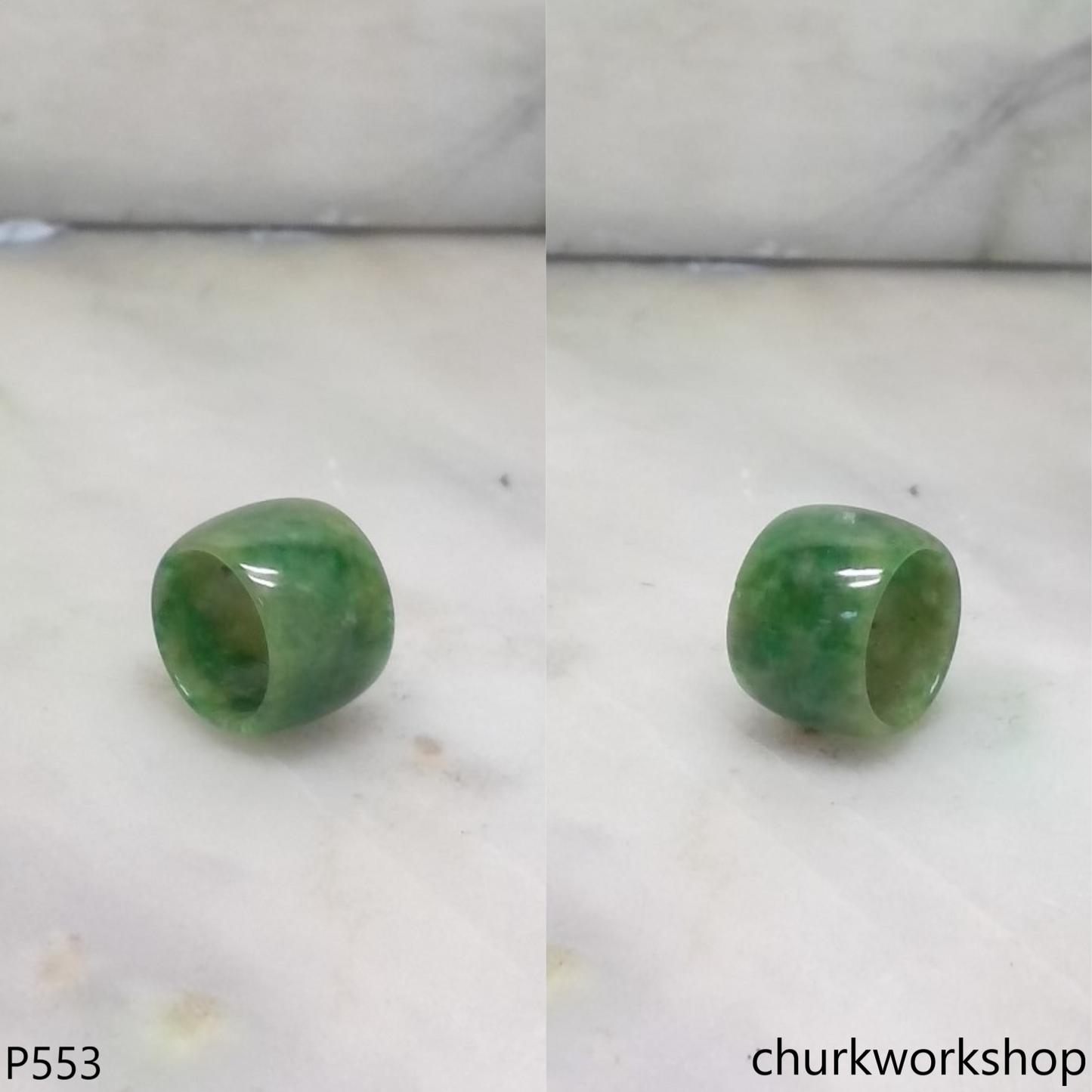 Small jade tubes necklace