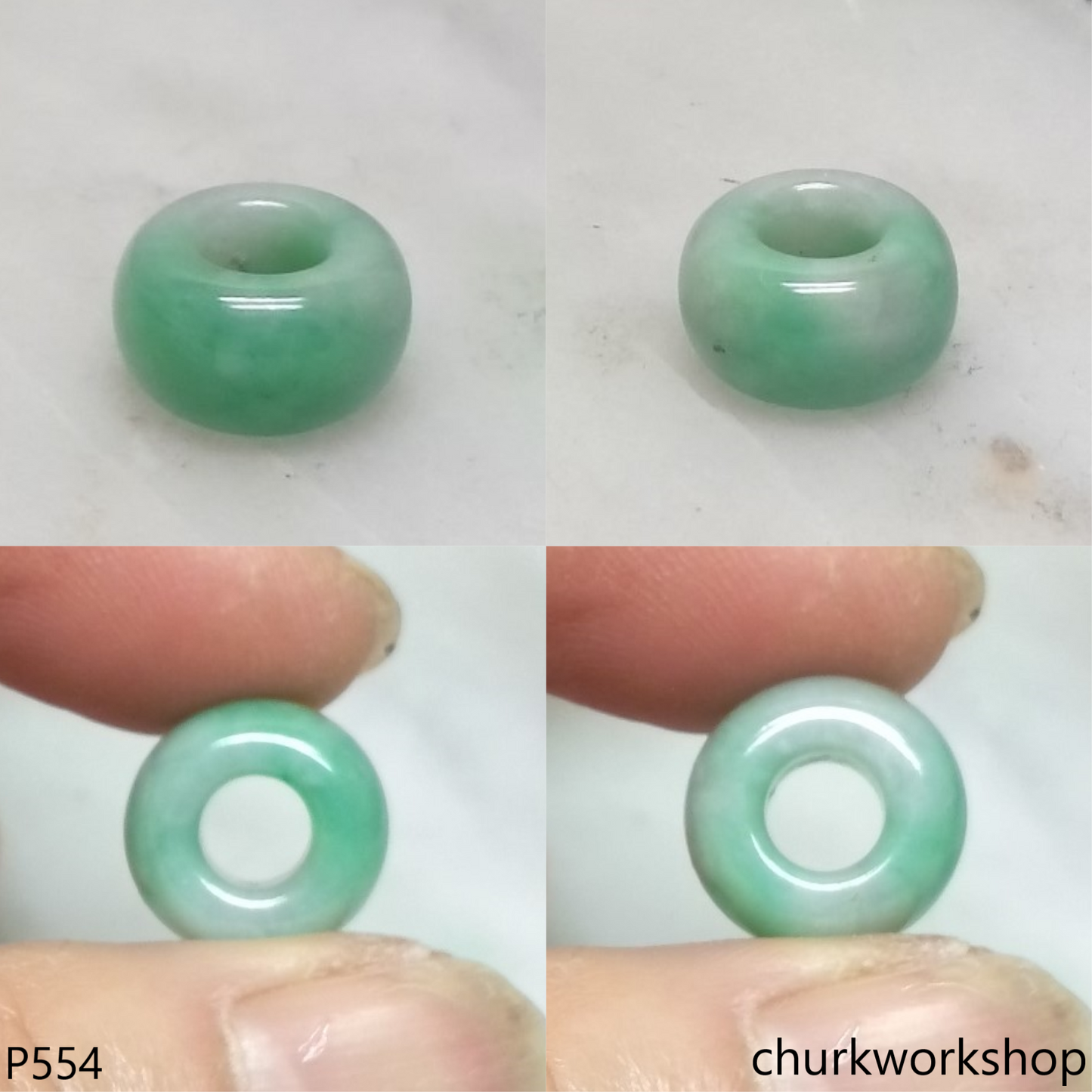Small jade tubes necklace