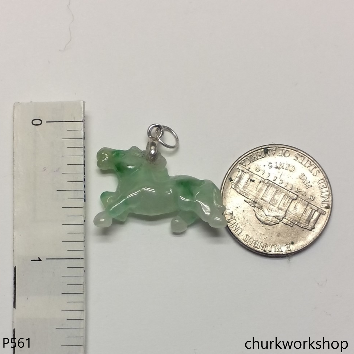 Small jade horse pendant