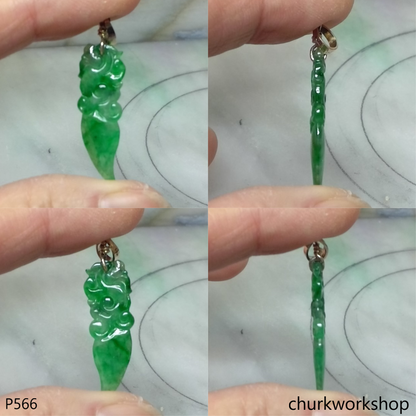 Green small dragon pendant