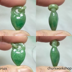 Jade peach pendant