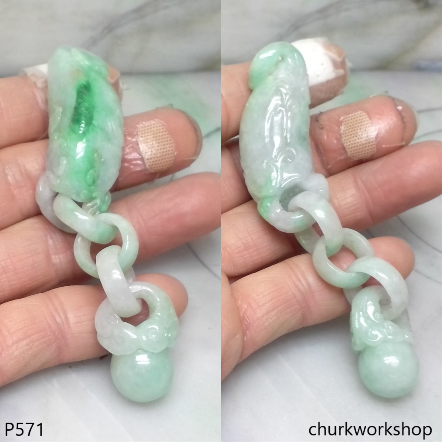 Reserved for Sophia      Special crave jade pendant