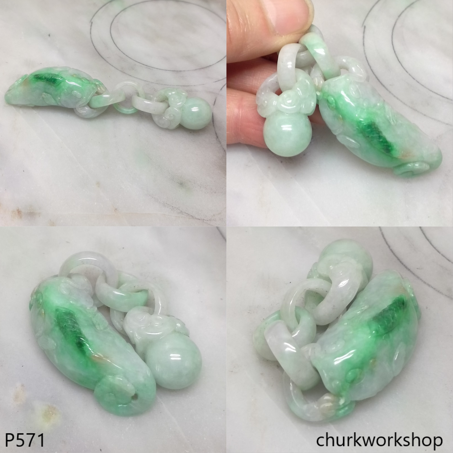 Reserved for Sophia      Special crave jade pendant