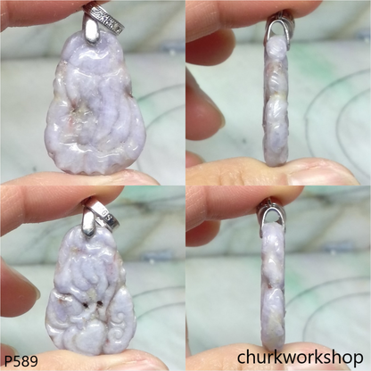 Small lavender jade pendant