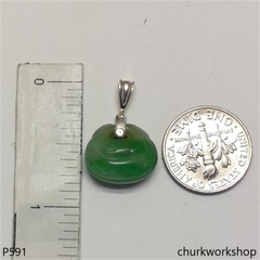 Jade Buddhist Muyu（木魚） pendant