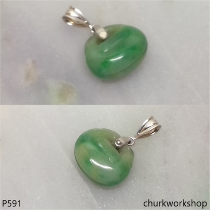 Jade Buddhist Muyu（木魚） pendant