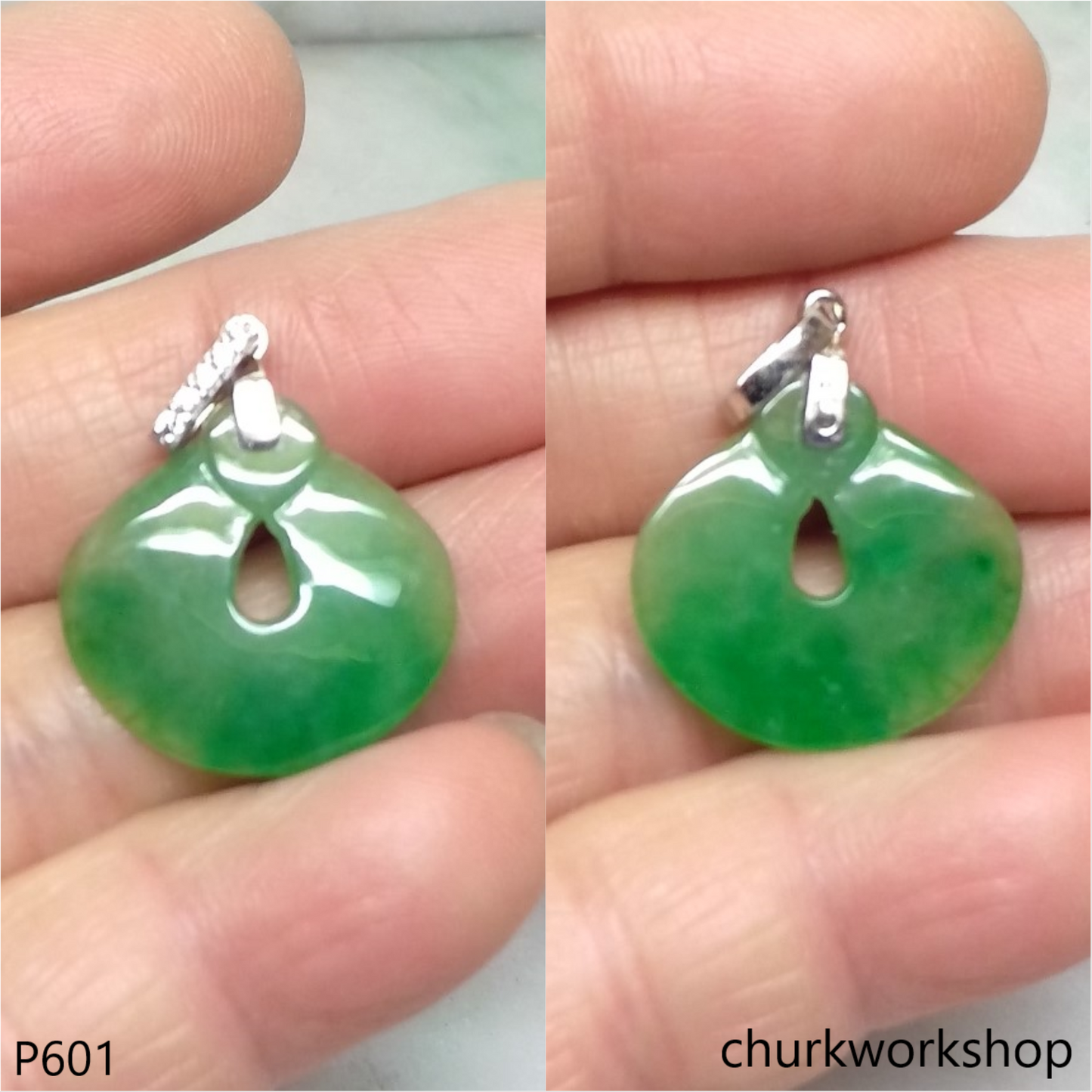 Green jade pendant