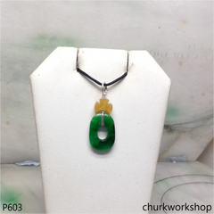 Green jade small pendant