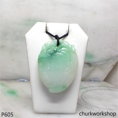 Reserved for Edmund     Large jade peach pendant