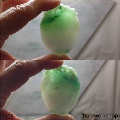 Reserved for Edmund     Large jade peach pendant