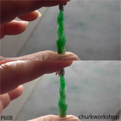 Small green jade branches pendant