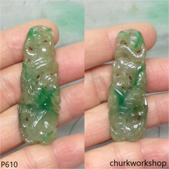 Custom cut Jade dragon
