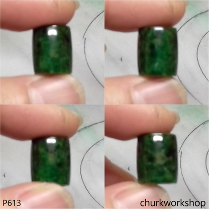 Green jade tubes necklace