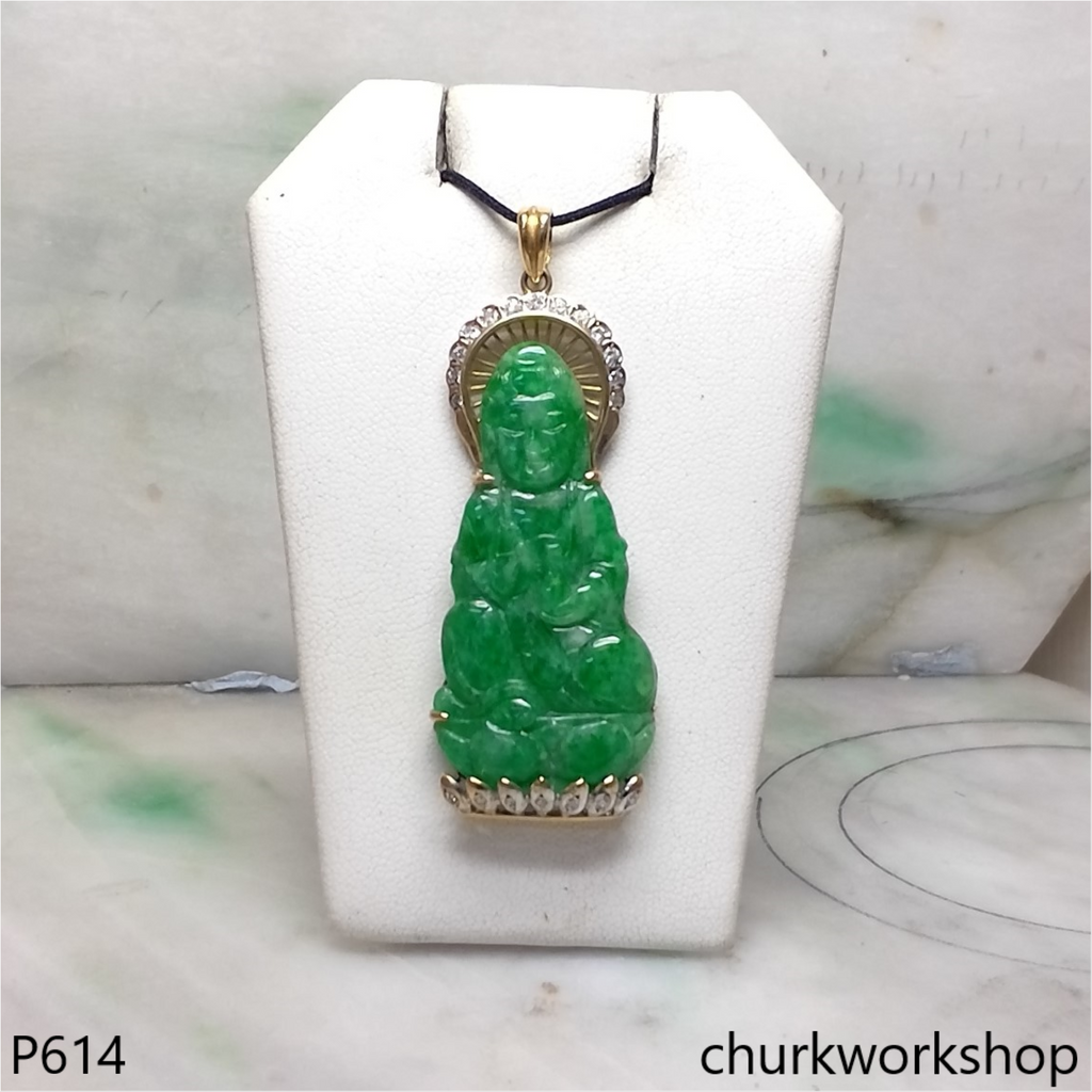 Jade lady buddha best sale pendant