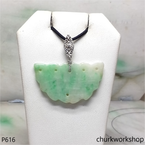 Light green jade carved pendant